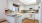 a kitchen with white cabinets
